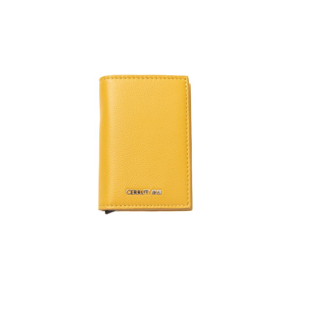 Cerruti 1881 Yellow Calfskin Men Wallet - Zeiniez