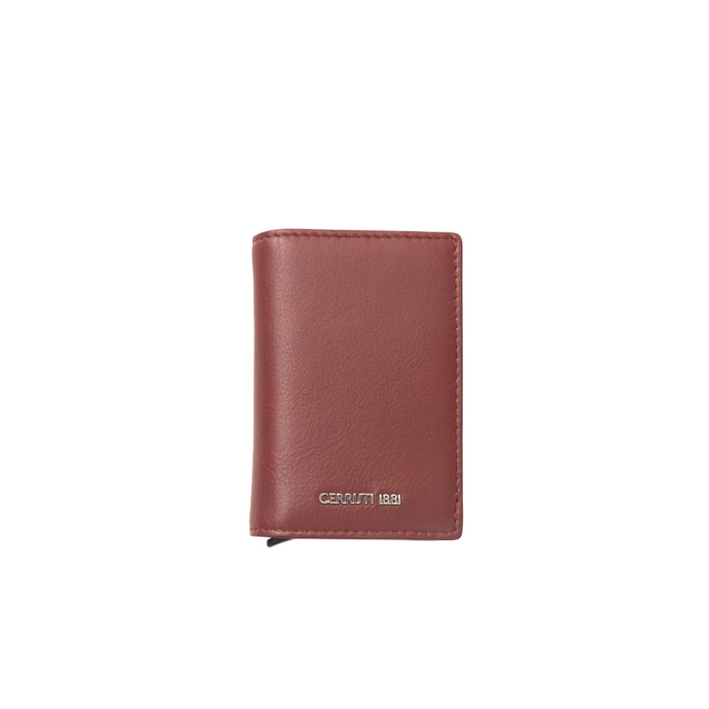 Cerruti 1881 Red Calfskin Men Wallet - Zeiniez