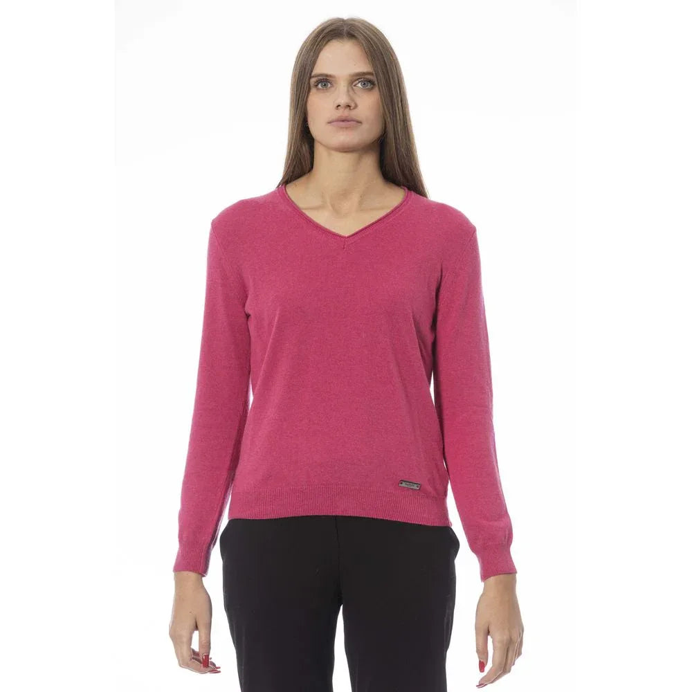 Baldinini Trend Fuchsia Cashmere Women Sweater - Zeiniez