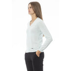 Baldinini Trend Light Blue Cashmere Women Sweater - Zeiniez