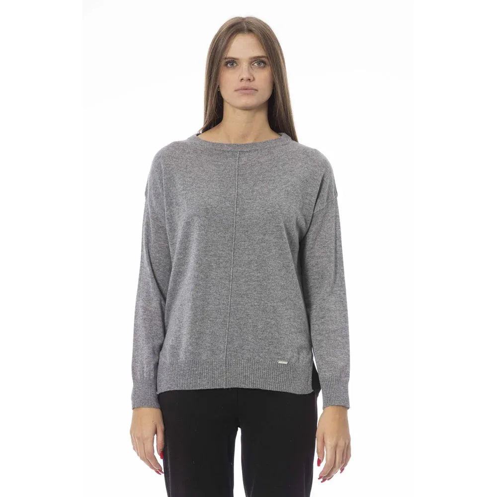 Baldinini Trend Gray Viscose Women Sweater - Zeiniez