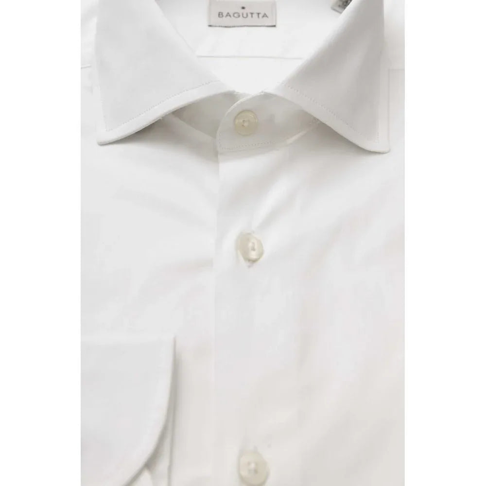 Bagutta White Cotton Men's Shirt - Zeiniez