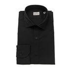 Bagutta Black Cotton Men's Slim Shirt - Zeiniez
