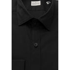 Bagutta Black Cotton Men's Slim Shirt - Zeiniez