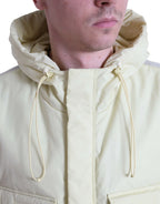 Dolce & Gabbana Yellow Nylon Hooded Sportswear Vest Jacket - Zeiniez