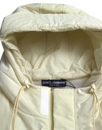 Dolce & Gabbana Yellow Nylon Hooded Sportswear Vest Jacket - Zeiniez