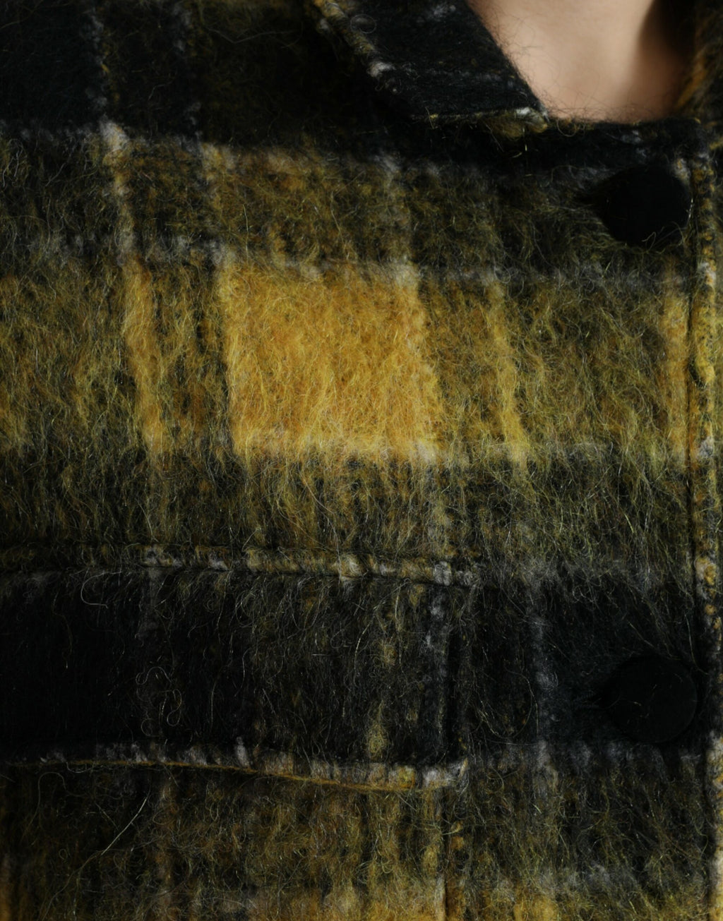 Dolce & Gabbana Yellow Plaid Long Sleeve Casual Coat Jacket - Zeiniez