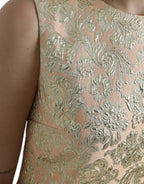 Dolce & Gabbana Metallic Floral Jacquard A-line Mini Dress - Zeiniez