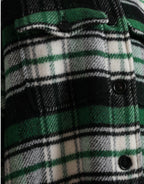 Dolce & Gabbana Green Plaid Long Sleeve Casual Coat Jacket - Zeiniez