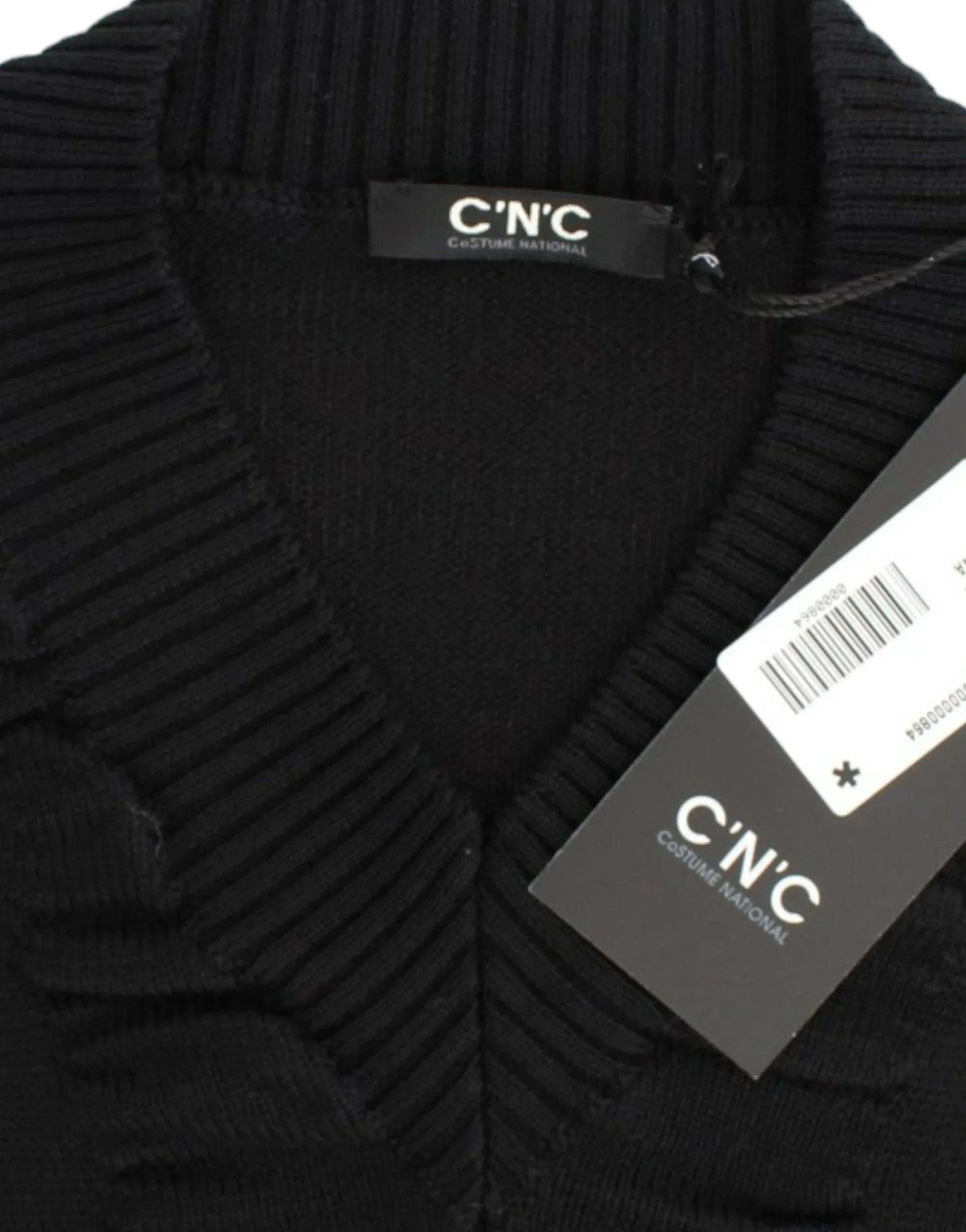 Costume National Black V-neck wool sweater - Zeiniez