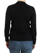 Costume National Black V-neck wool sweater - Zeiniez