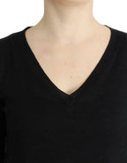 Costume National Black V-neck lightweight sweater - Zeiniez