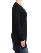 Costume National Black V-neck lightweight sweater - Zeiniez