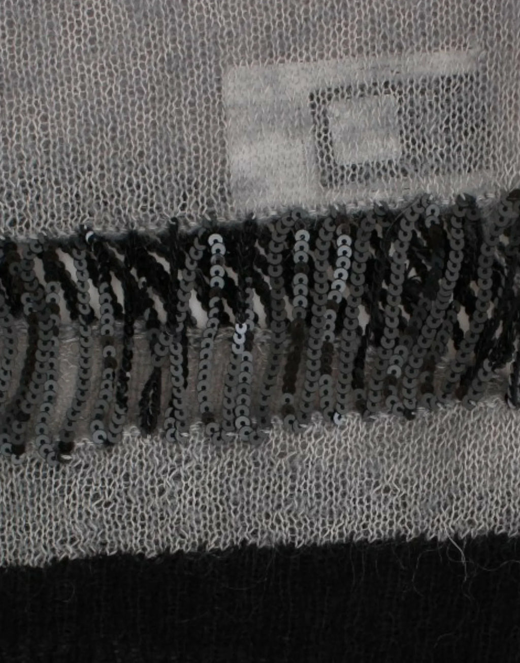 Costume National Gray embellished asymmetric sweater - Zeiniez