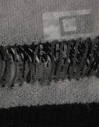 Costume National Gray embellished asymmetric sweater - Zeiniez