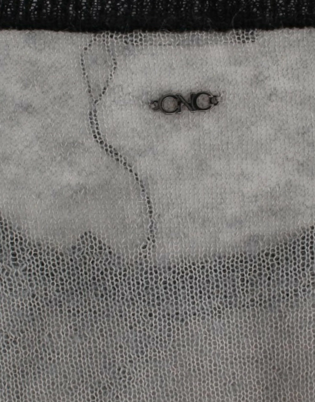 Costume National Gray embellished asymmetric sweater - Zeiniez