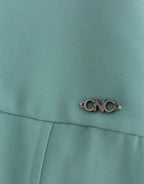 Costume National Green 3/4 sleeved sheath dress - Zeiniez