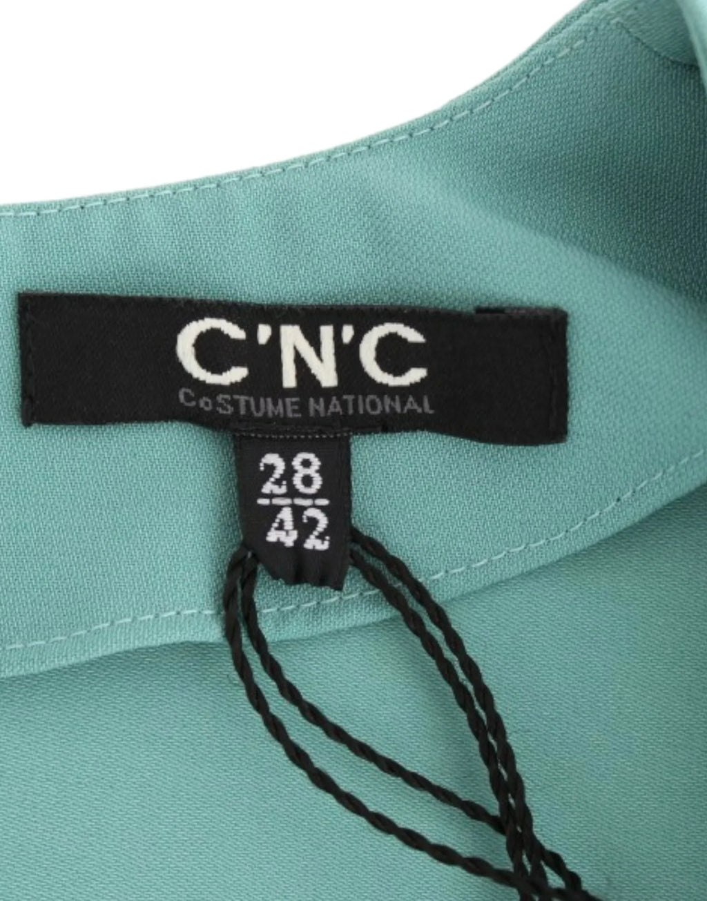 Costume National Green 3/4 sleeved sheath dress - Zeiniez