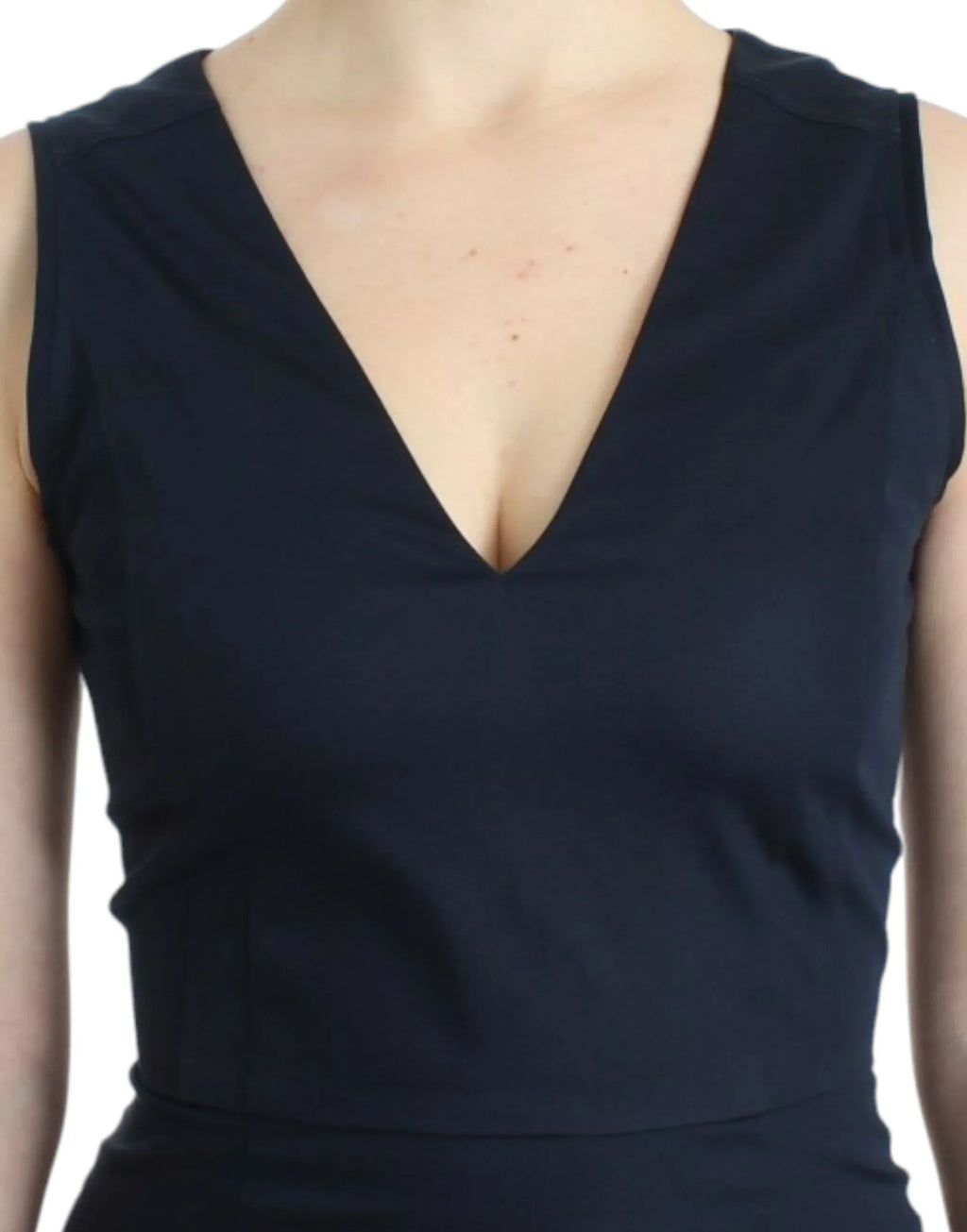 Costume National Blue pencil cotton dress - Zeiniez