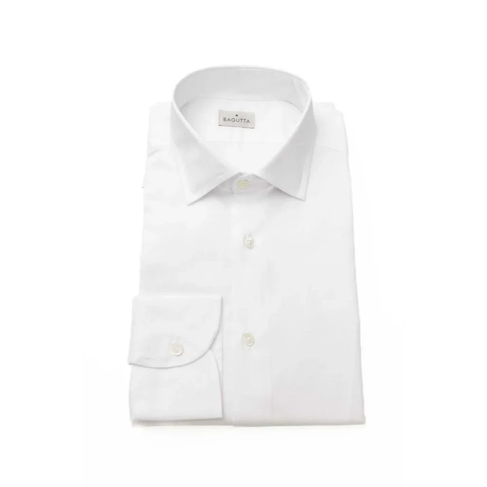Bagutta White Cotton Men's Shirt - Zeiniez