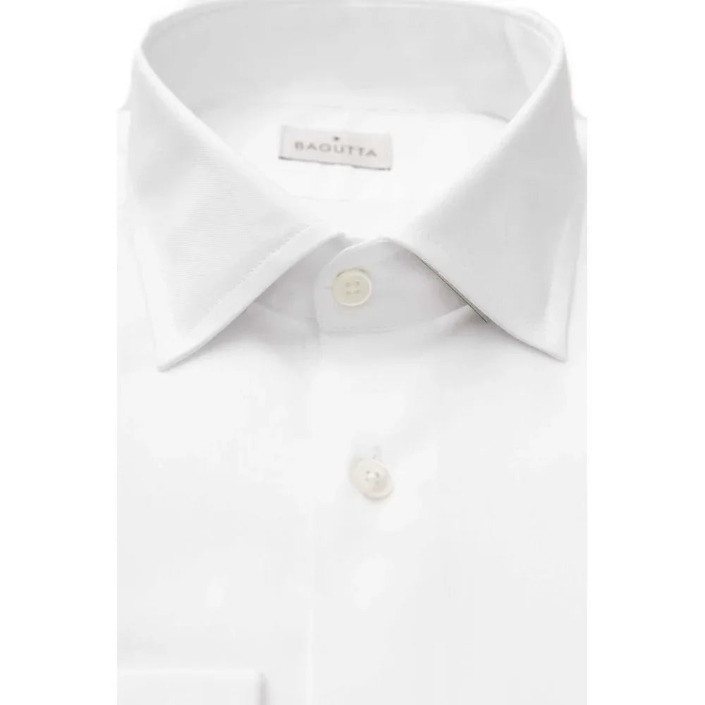 Bagutta White Cotton Men's Shirt - Zeiniez