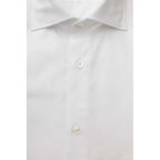 Bagutta White Cotton Men Shirt - Zeiniez