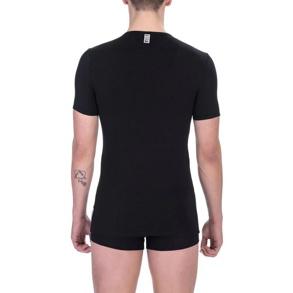 Bikkembergs Black Cotton Men's T-Shirt - Zeiniez
