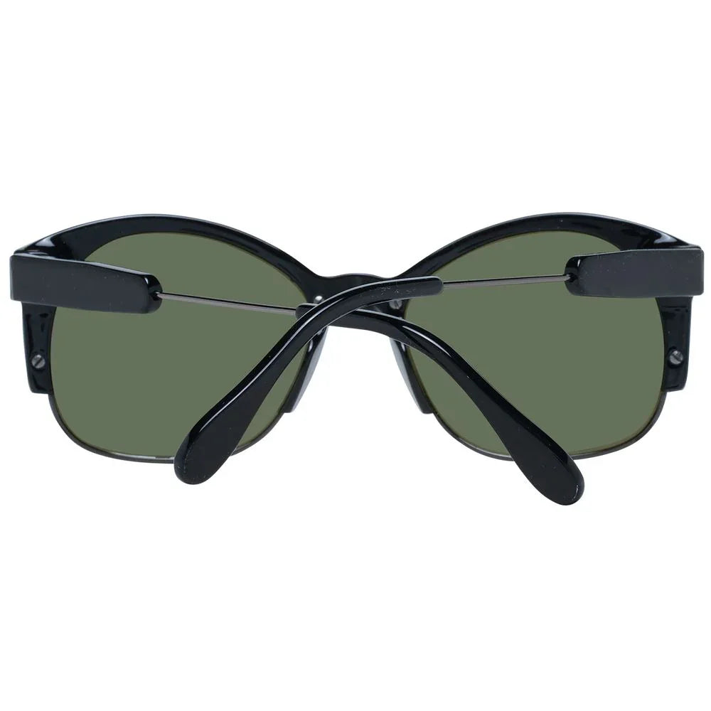 Serengeti Black Acetate & Metal Sunglasses - Zeiniez