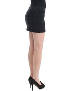Costume National Gray checkered mini skirt - Zeiniez