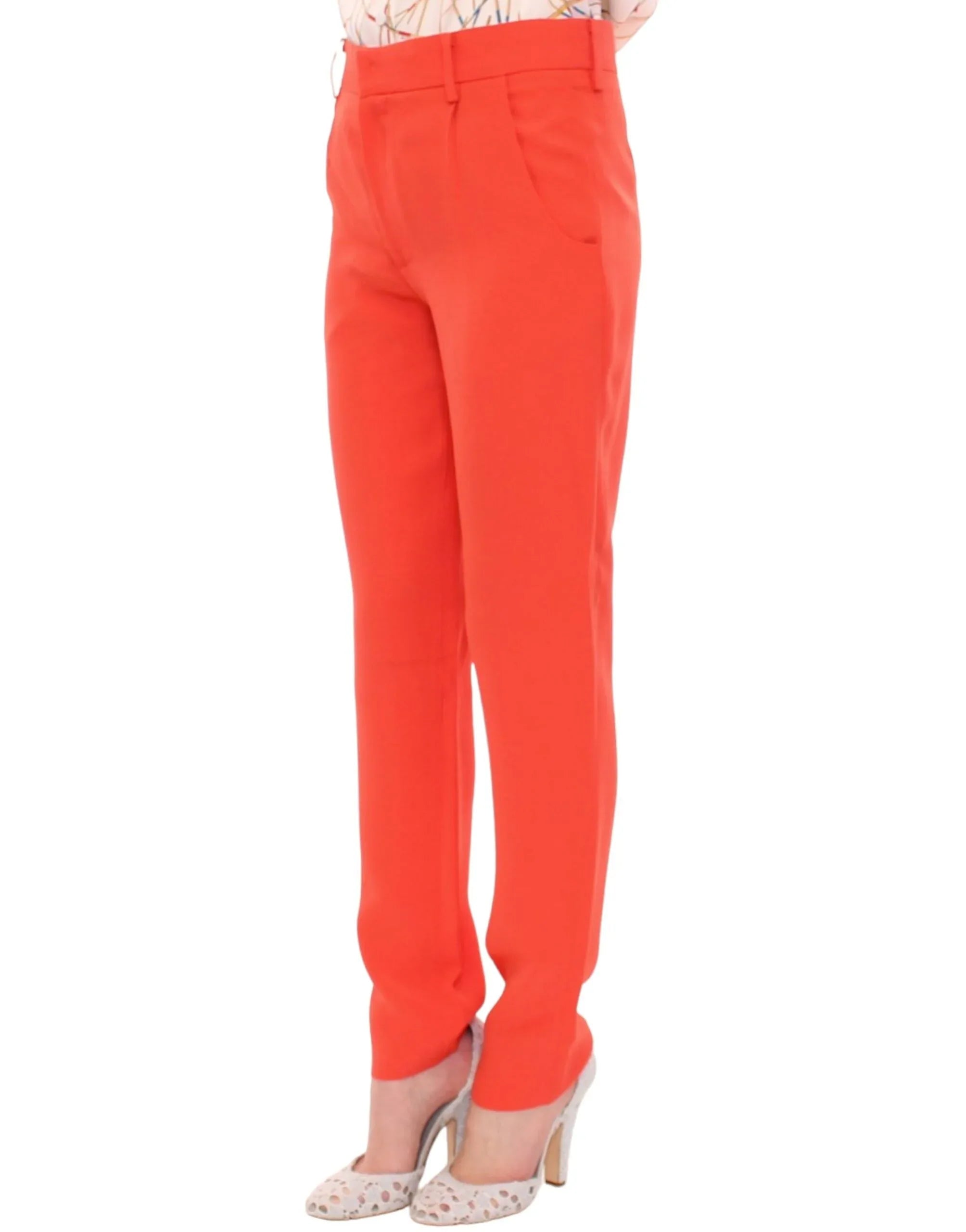 CO|TE Orange boyfriend stretch pants - Zeiniez