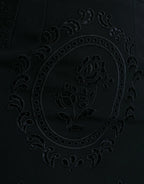 Dolce & Gabbana Black Floral Lace Viscose Bodycon Midi Dress - Zeiniez