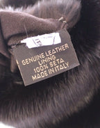 Dolce & Gabbana Purple Mink Fur Goatskin Suede Leather Gloves - Zeiniez