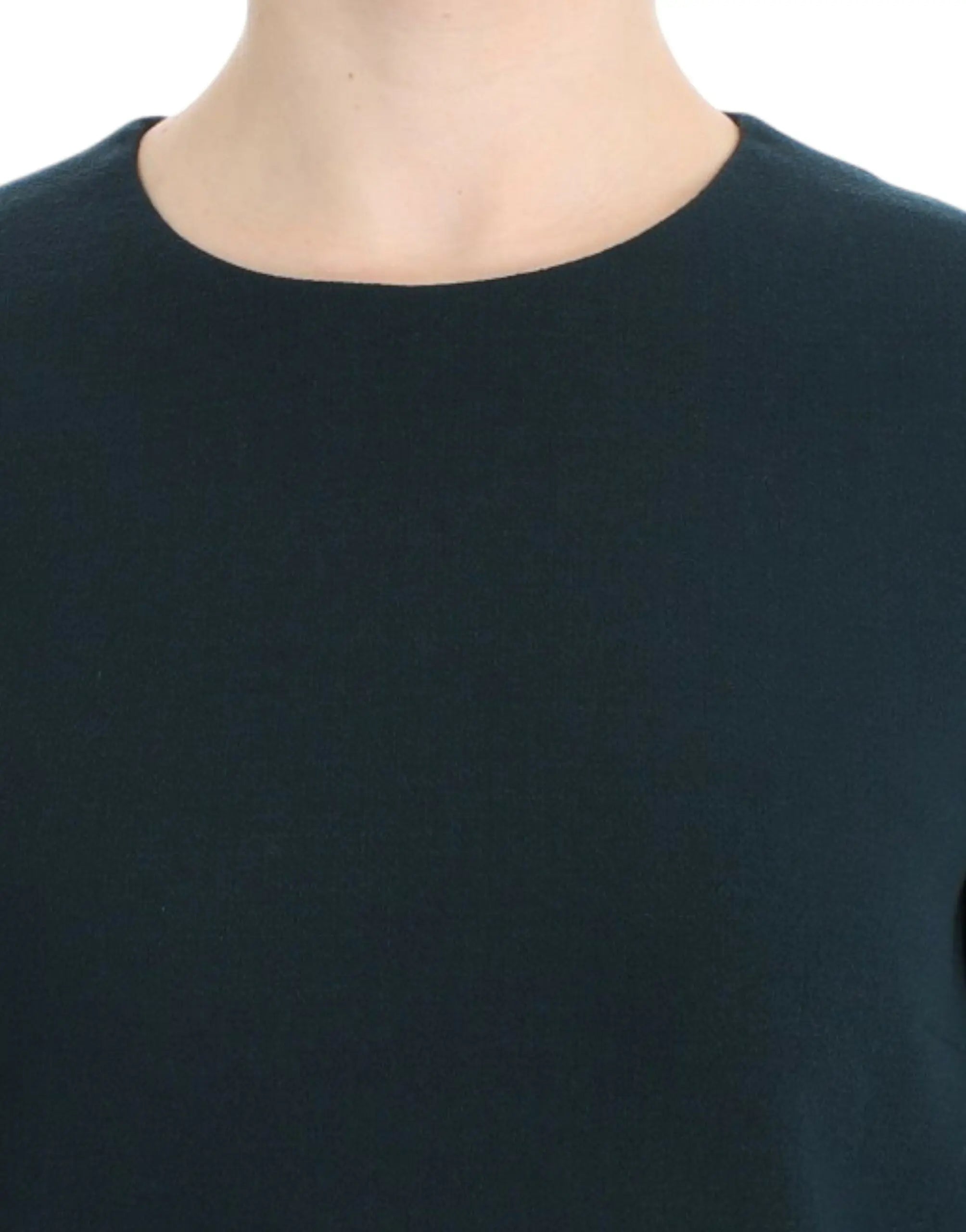 Dolce & Gabbana Green 3/4 sleeve wool blouse Dolce & Gabbana