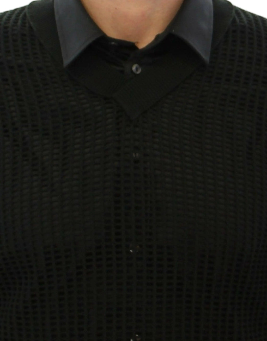 Dolce & Gabbana Dark Green Runway Netz Pullover Netted Sweater Dolce & Gabbana