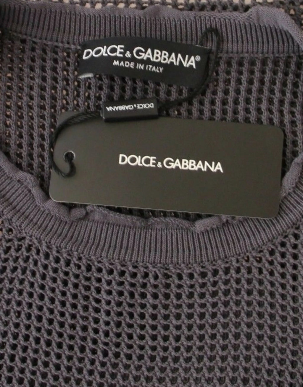 Dolce & Gabbana Purple Runway Netz Pullover Netted Sweater Dolce & Gabbana