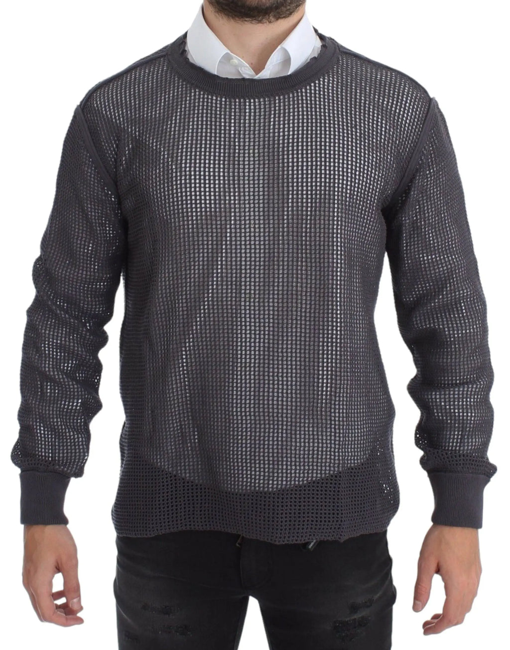 Dolce & Gabbana Purple Runway Netz Pullover Netted Sweater Dolce & Gabbana