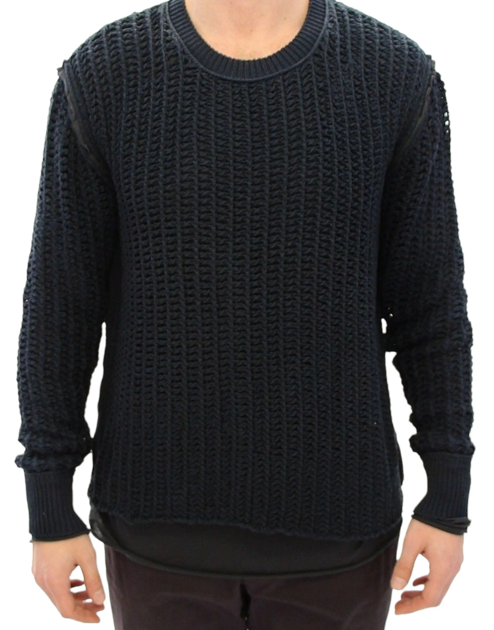Dolce & Gabbana Blue Runway Netz Pullover Netted Sweater Dolce & Gabbana