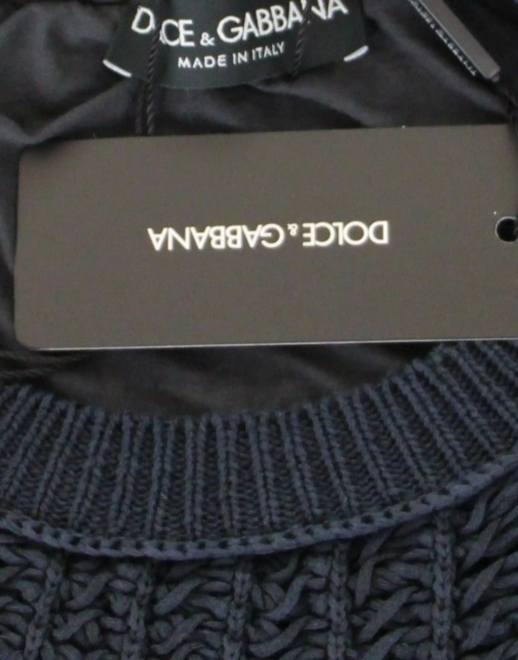 Dolce & Gabbana Blue Runway Netz Pullover Netted Sweater Dolce & Gabbana