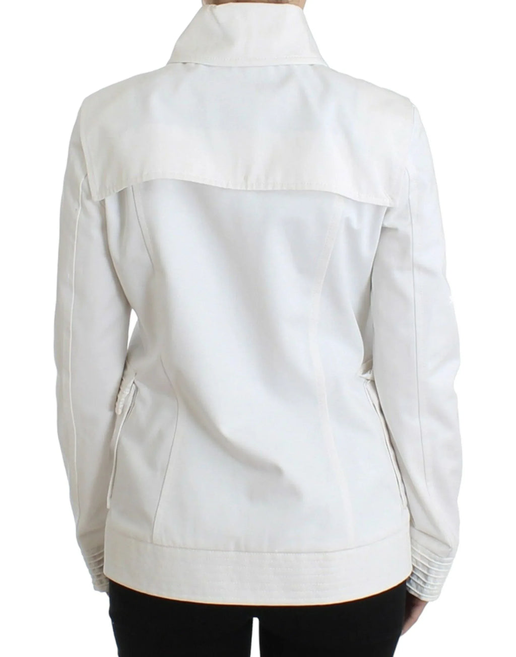 GF Ferre White Double Breasted Jacket Coat Blazer - Zeiniez