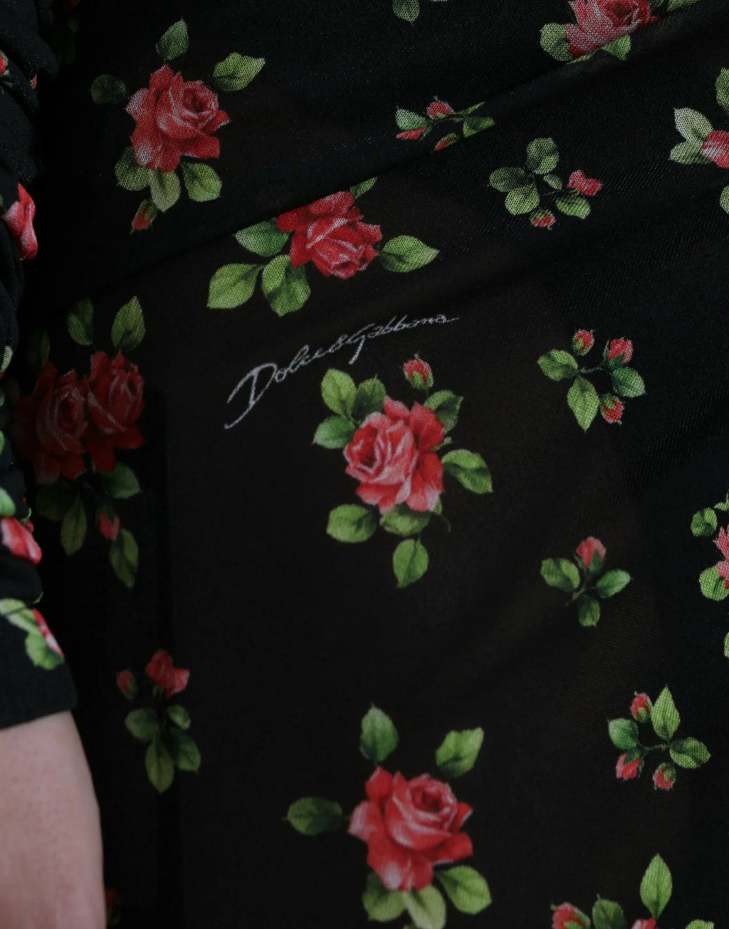 Dolce & Gabbana Black Floral Cut Out Sheath Long Maxi Dress - Zeiniez