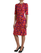 Dolce & Gabbana Multicolor Floral Poppy Print Sheath Dress - Zeiniez
