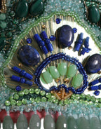 Dolce & Gabbana Blue Floral Print Tiered Long Maxi Dress - Zeiniez