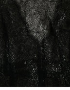 Dolce & Gabbana Black Floral Lace Sheer A-line Midi Dress - Zeiniez