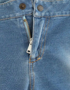 Ermanno Scervino Beachwear Blue Jeans Capri Pants Cropped - Zeiniez