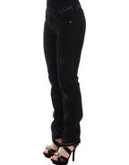 Ermanno Scervino Black Slim Jeans Denim Pants Skinny Stretch - Zeiniez