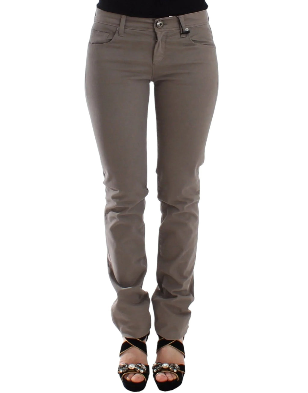 Ermanno Scervino Taupe Beige Slim Jeans Denim Pants Skinny - Zeiniez