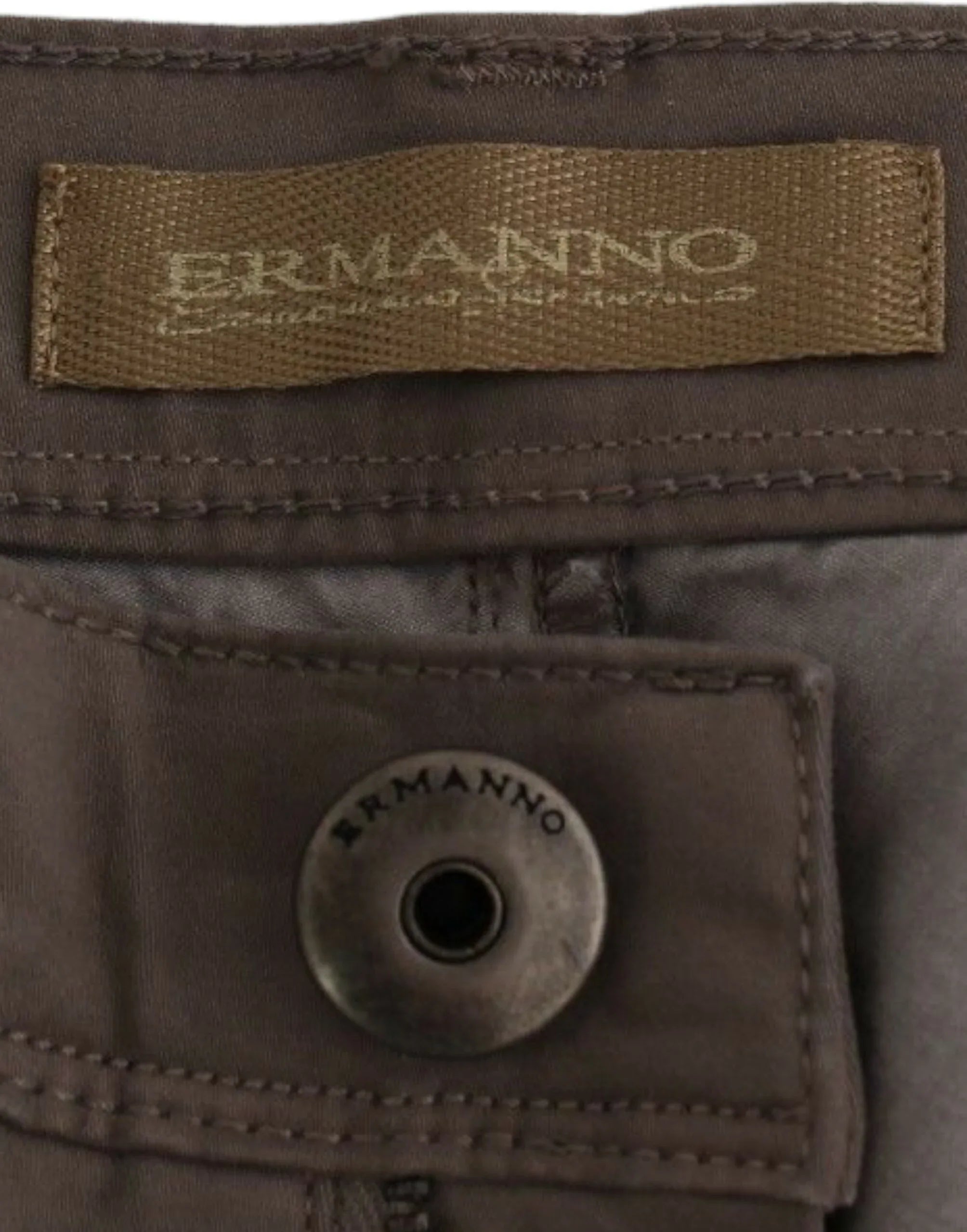 Ermanno Scervino Taupe Beige Slim Jeans Denim Pants Skinny - Zeiniez