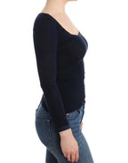 Ermanno Scervino Lingerie Blue Top Blouse Jumper Lace Rayon - Zeiniez