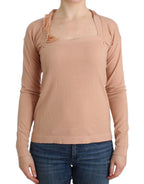 Ermanno Scervino Orange Wool Blend Striped Long Sleeve Top - Zeiniez