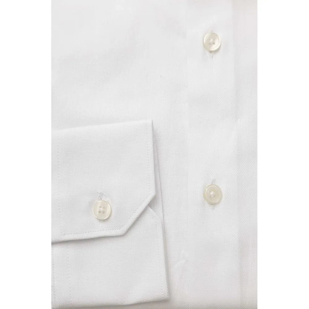 Bagutta White Cotton Men Shirt - Zeiniez